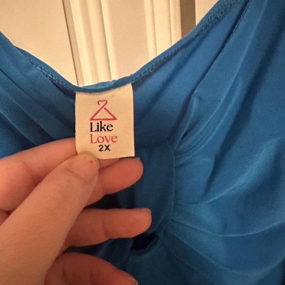 NWOT First Love Vibrant Blue Sleeveless Maxi Dress - Picture 7 of 7